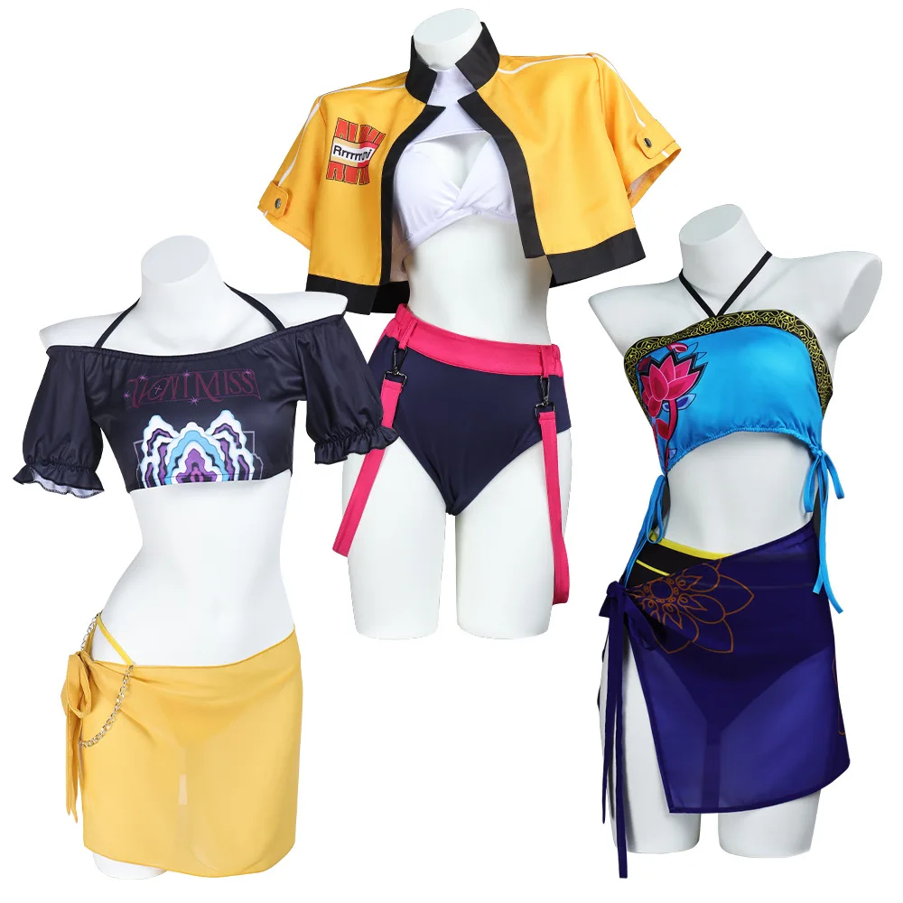 

NEW Anime Zoey Rumi Mira Stage Outfits Cosplay Girls Costume Uniform Halloween Party Role Fancy Dress Up Suits Facelift Swimwear