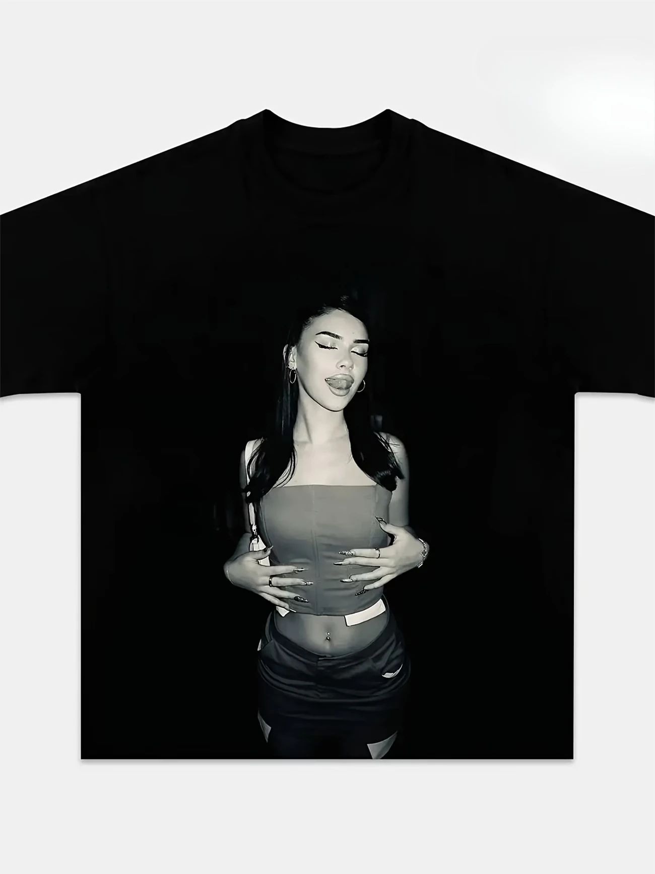 Male Casual Oversized Short Sleeve Tshirt Retro Worn Letter Print Gym Workout Sports Breathable Cotton Street Tee Tops