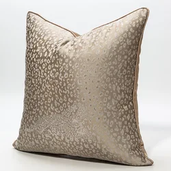 Light luxury and simple American style pillow cover sofa living room model room fabric headboard large backrest leopard print