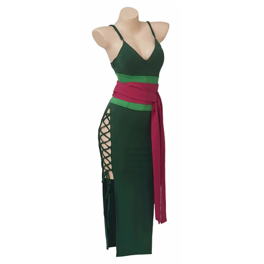 Roronoa Zoro One Cos Stück Cosplay Fantasia Kostüm Verkleidung für erwachsene Frauen Kleid Kleidung Anime Outfits Halloween Karneval Anzug