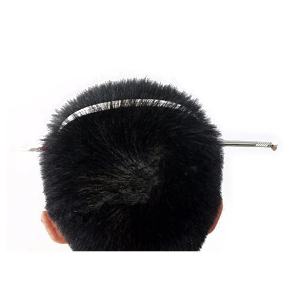 3 stuks nagel door hoofd prop premium plastic grap haar hoepel voor halloween cosplay party maskerade schrikken leuk lastig hulpmiddel