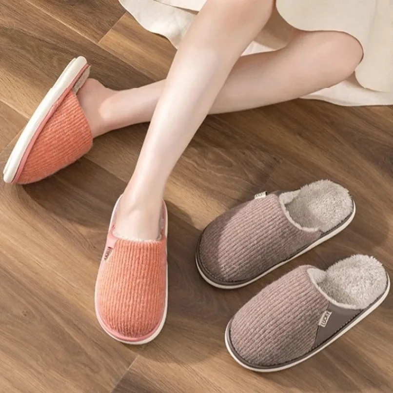Home Slipper Male Men Cloud Winter Warm Plush Indoor House household Casual Flat Female Womens shoes Sneaker Footwear Plus Size