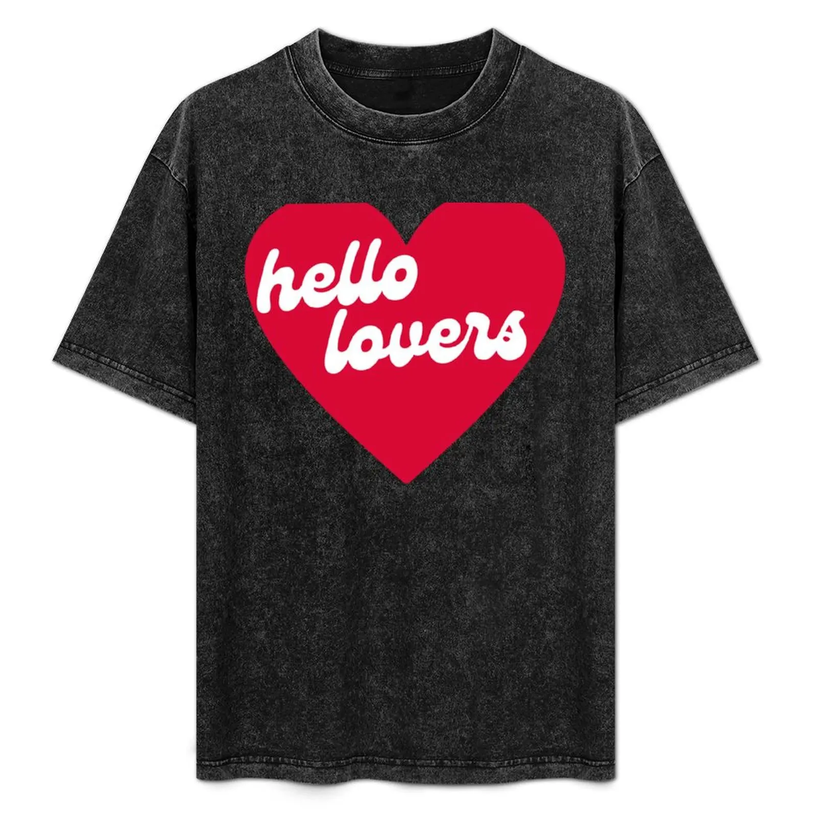 

Hello lovers heart T-Shirt plus sizes animal prinfor boys men clothes