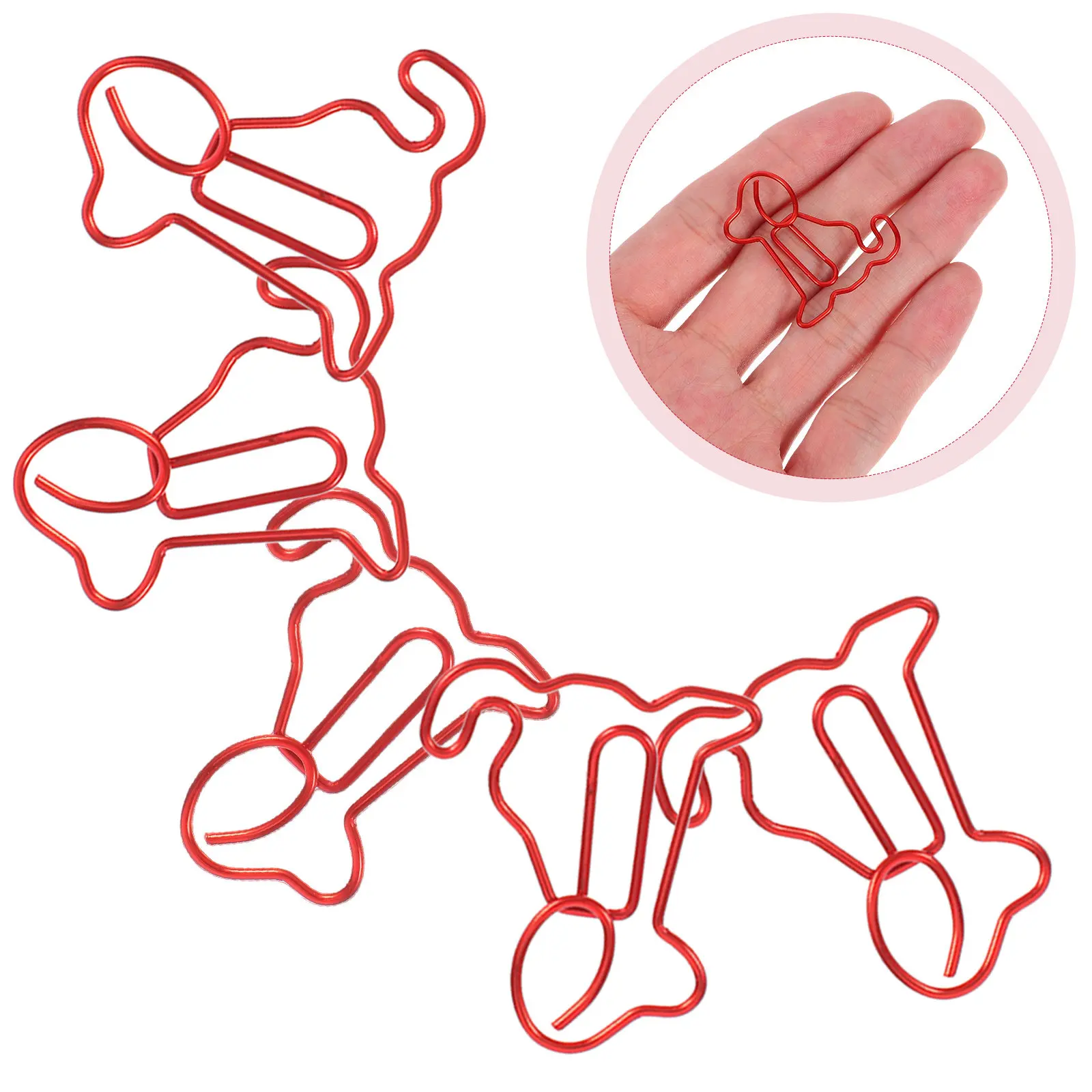 

50Pcs Mini Dog Animal Paper Clips Smooth Metal Finish Cute Bookmark and Paper Holder for Study Room Decoration Office Tools