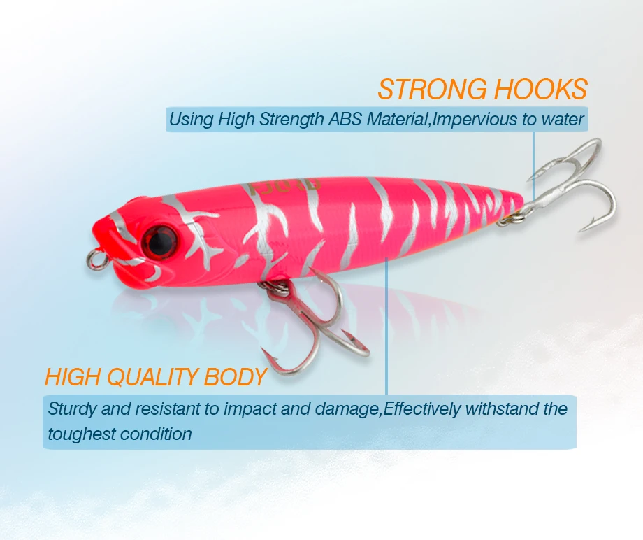 FJORD Schwimmender Bleistift 110 mm 22 g 85 mm 10 g Wobbler Topwater Walking Dog Salzwasserköder Stickbait Hechtbarsch Angelköder Tackle – Detail 2