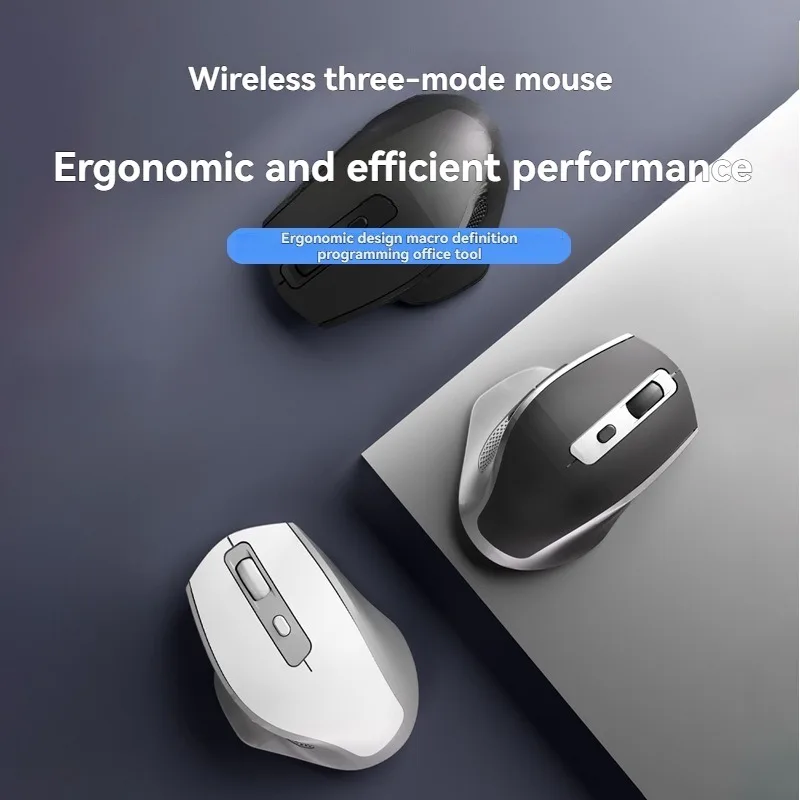 MiFuny Wireless Bluetooth Mouse Custom Electrical Resolution 4800 Dpi Mute Ergonomics for E-sports Gaming Keyboard Accessories