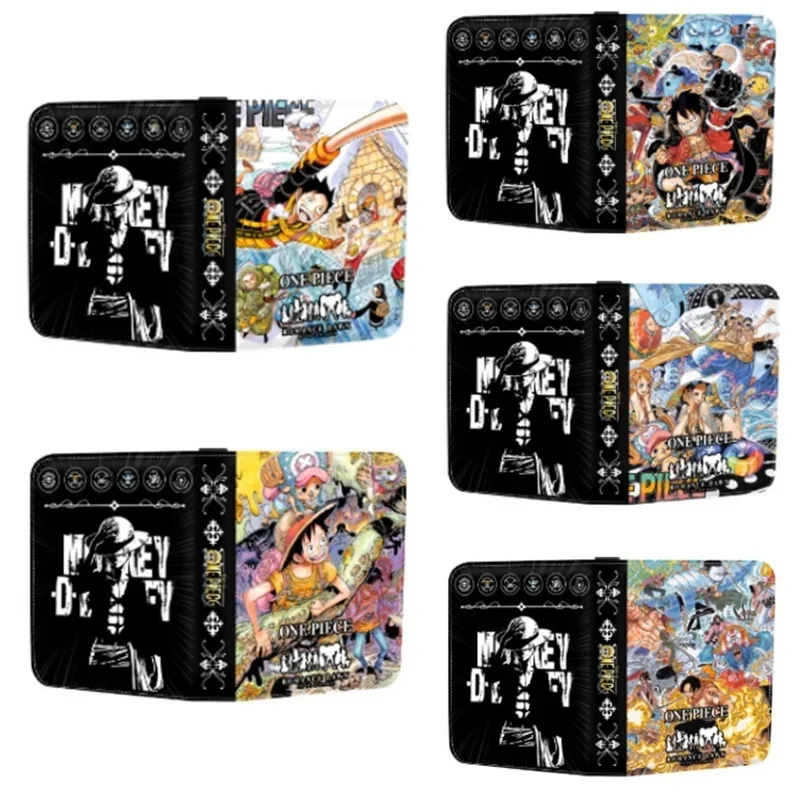 

400-900pcs Anime One Piece Luffy Zoro Cards Book zipper PU leather Cards Binder Display Game Collection Card Kids Toy Gifts