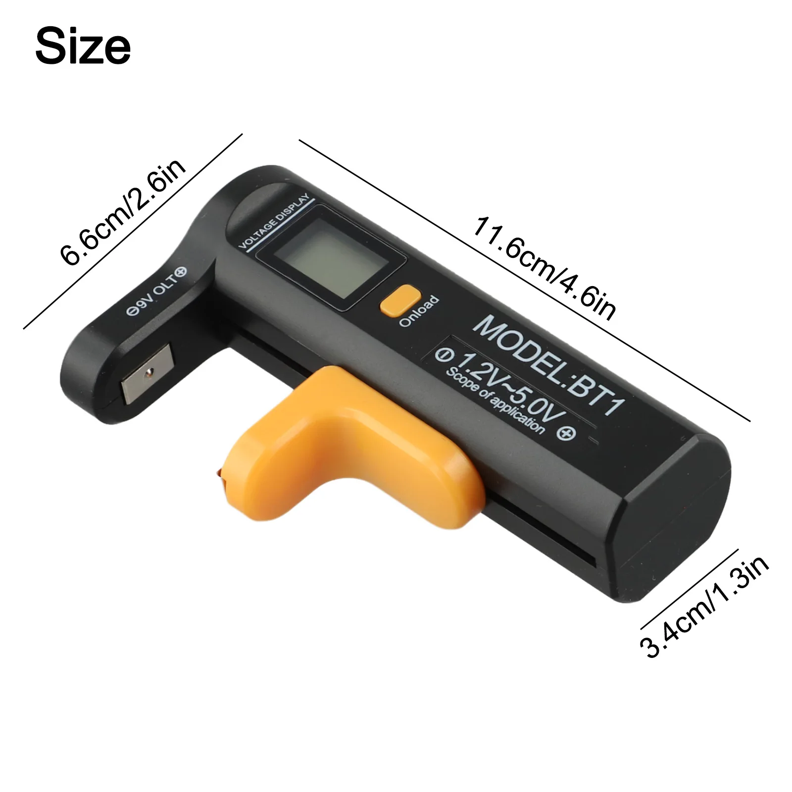 

Battery Tester Battery Load Analyzer 9V 1.5V Digital LCD Tester Household Battery Tester Mobile Power Detector Tool