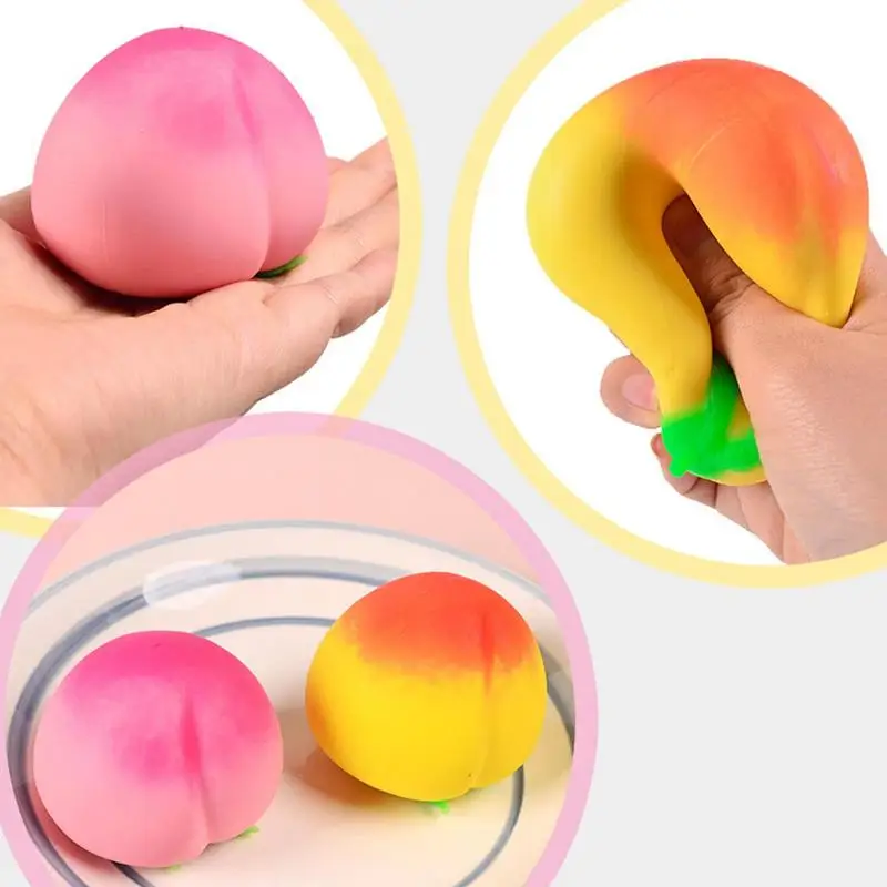 Creative Anti Stress Peach Squeeze Toy Novelty Squeeze Ball Children's Gift Fidget Toys