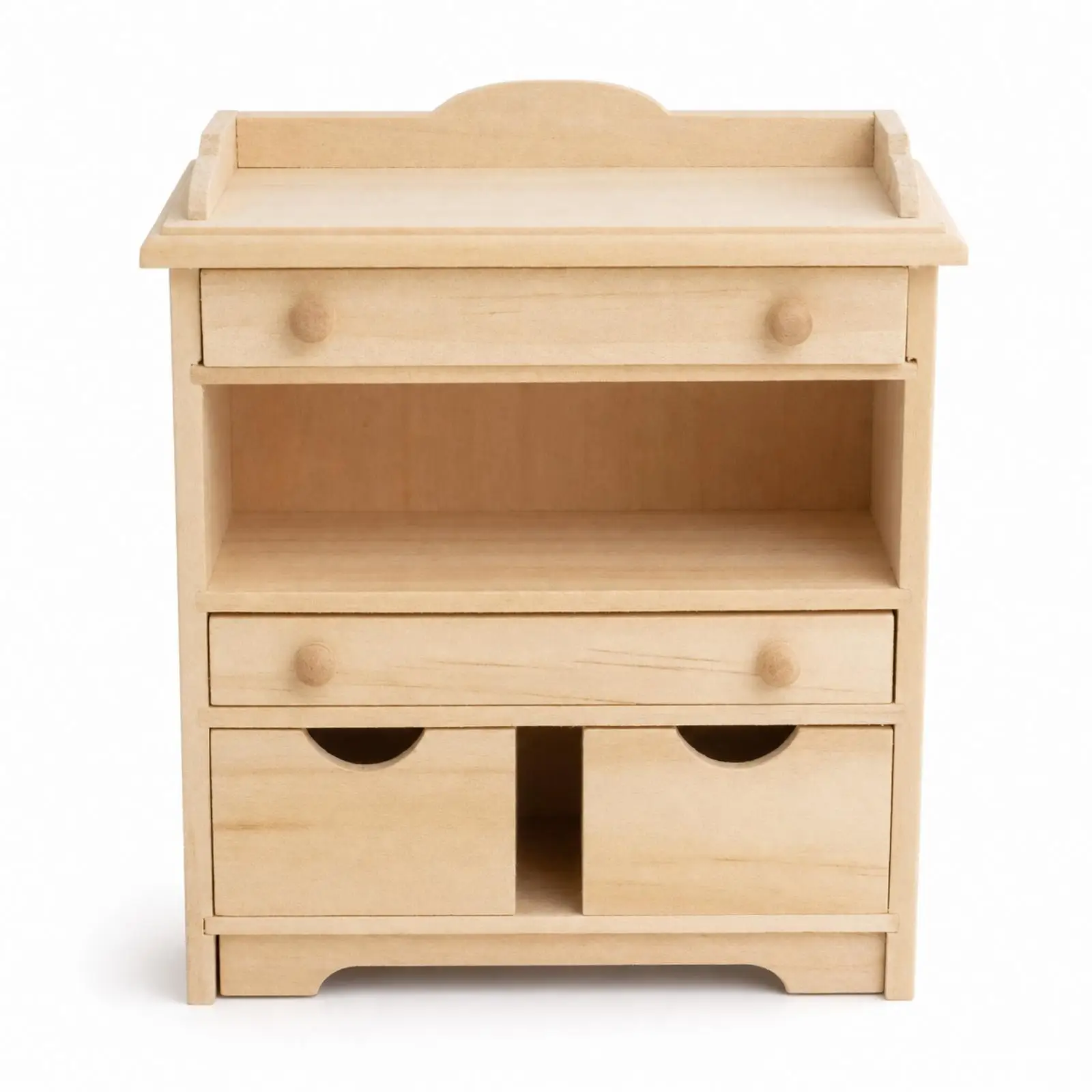 Miniature Cabinet Compact Miniature Cabinet with Drawer Sturdy for Collectors
