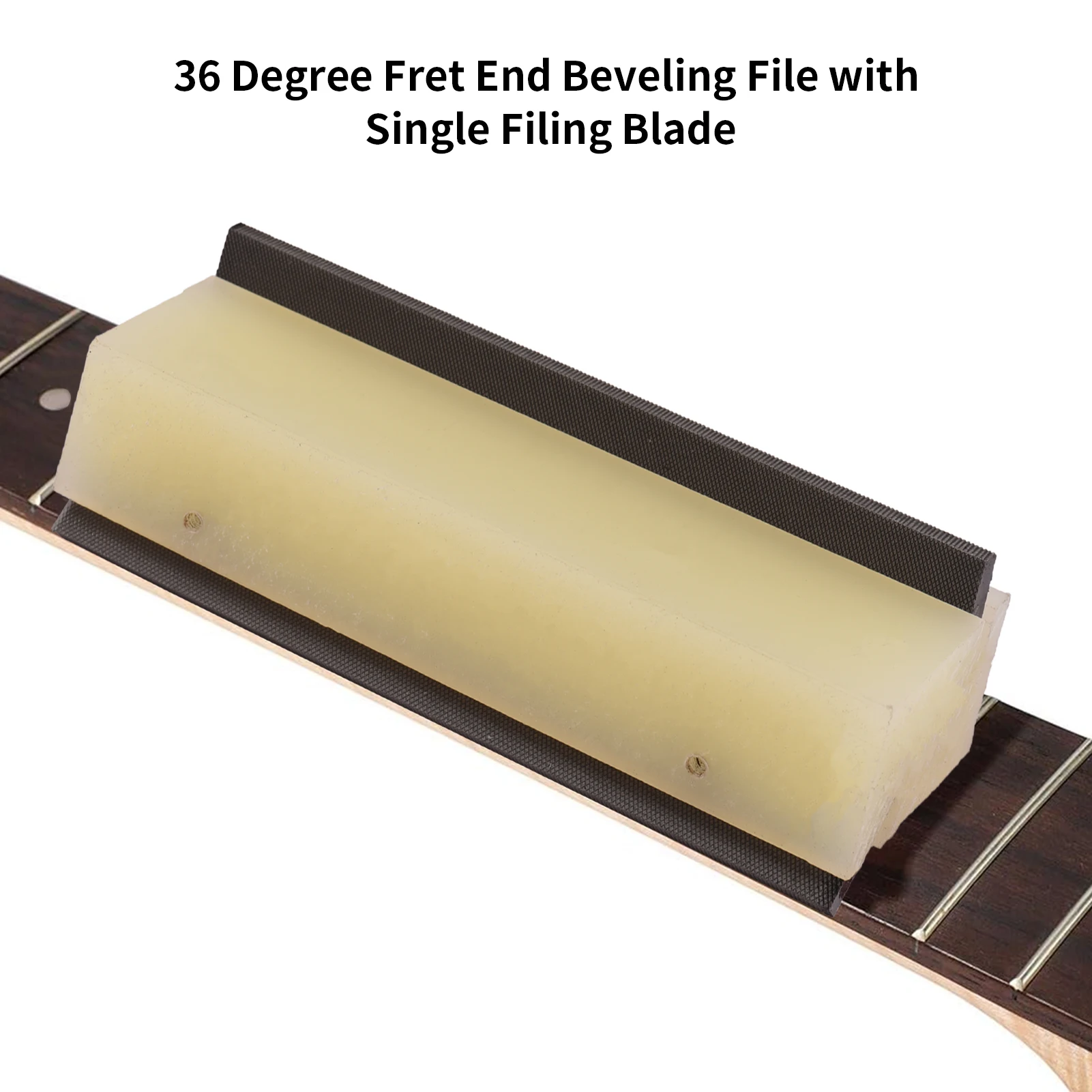 Guitar File Fret End Beveling File Crowning Luthier File Guitar Bass Fret End Dressing Fret Tools with Dual/Single Filing Blade