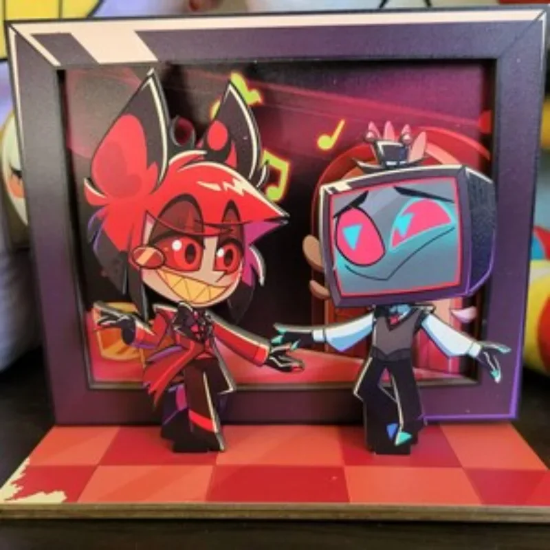 

Stand For Hazbin HoteL Alastor Vox Original Acrylic Self made Cute Cartoon Anime Pendant Toy Gift