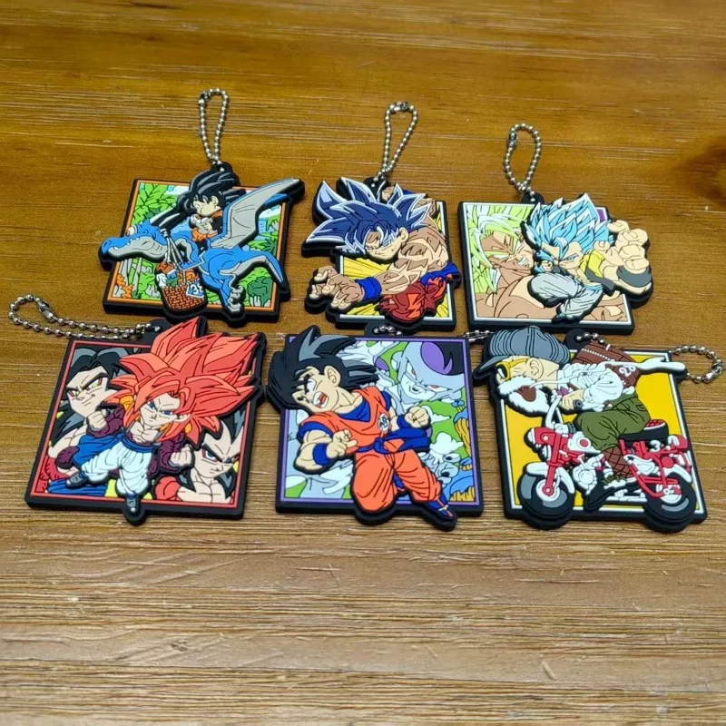 Dragon Ball Son Goku Vegeta Anime periférico goma colgante llavero mochila accesorio decorativo creativo