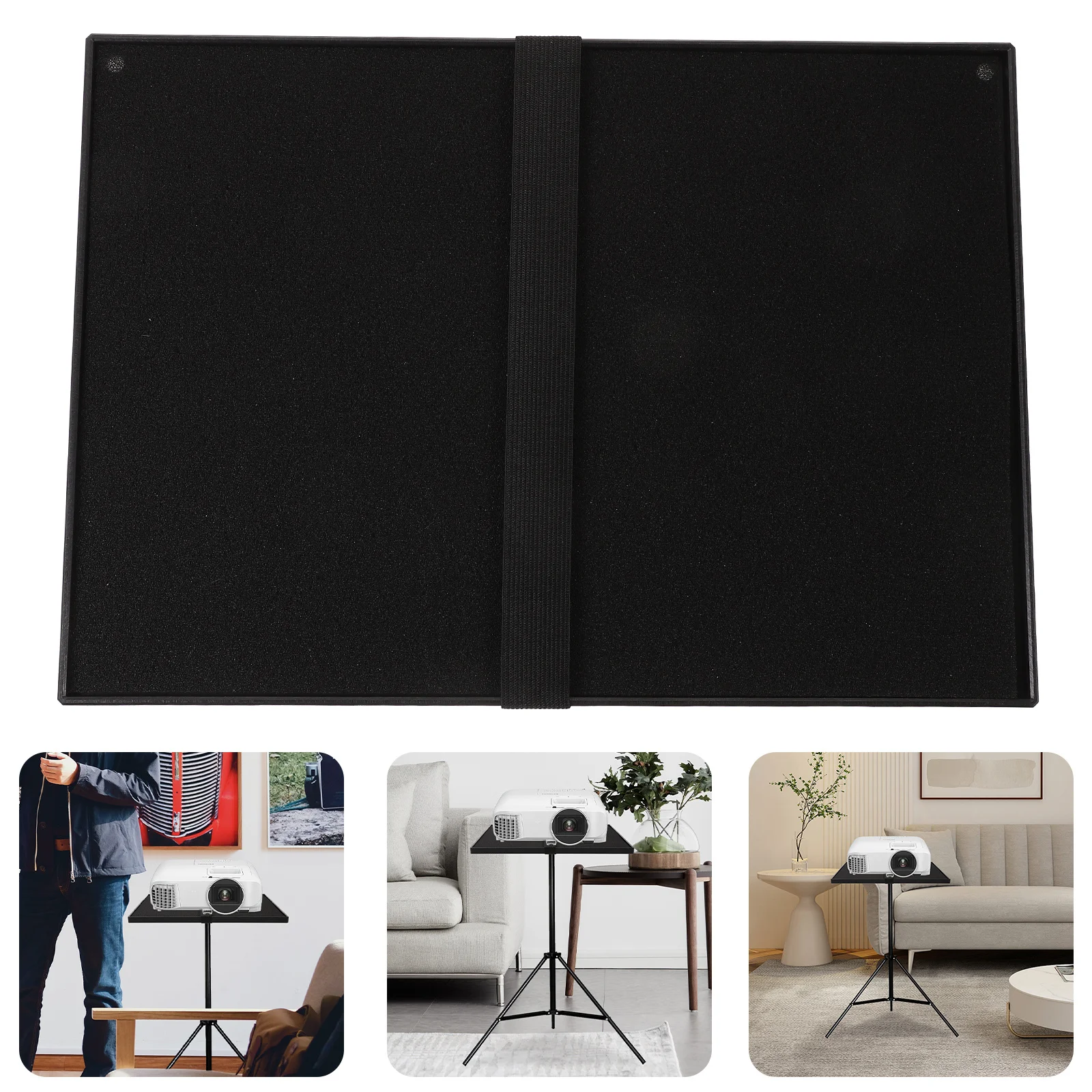 

1 шт. держатель проектора для подставки для ноутбука, черный держатель лотка для ноутбука, лоток для планшета, штатив для проектора, поддон, аксессуары для штатива