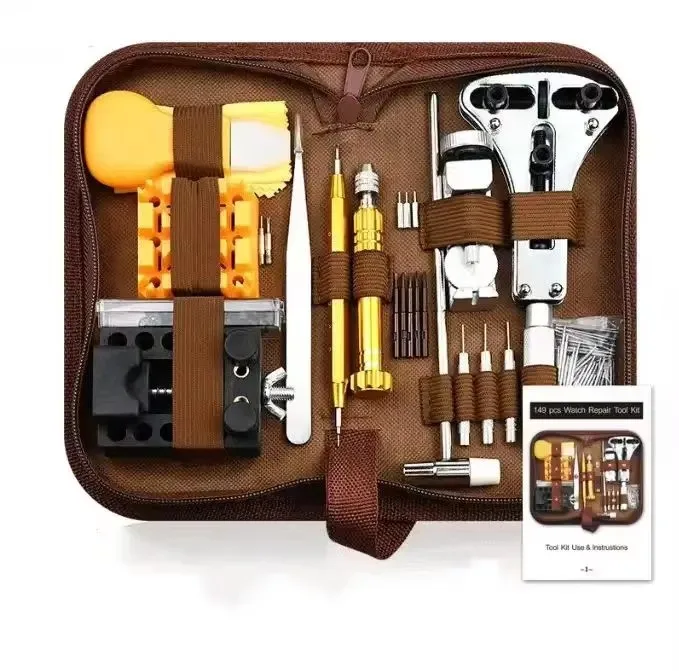 High Quality Multi-function 149pcsWatch Repairing Tools Set of watch repair tools  Watch Repair Tool Kit with Carrying Bag