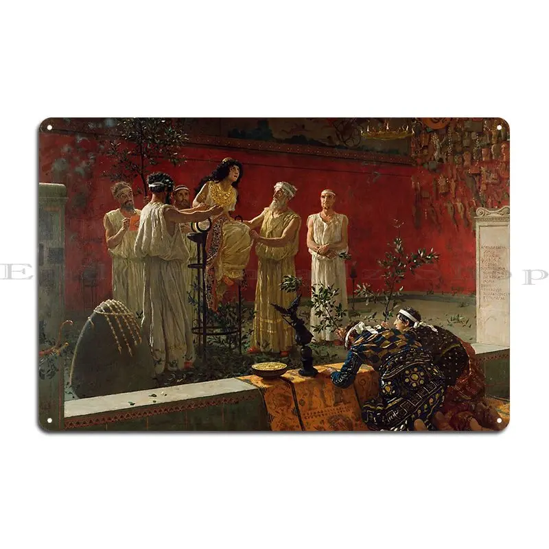 Oracle Of Delphi Metal Plaque Poster Retro Club Wall Cave Printed Cave Tin Sign Poster