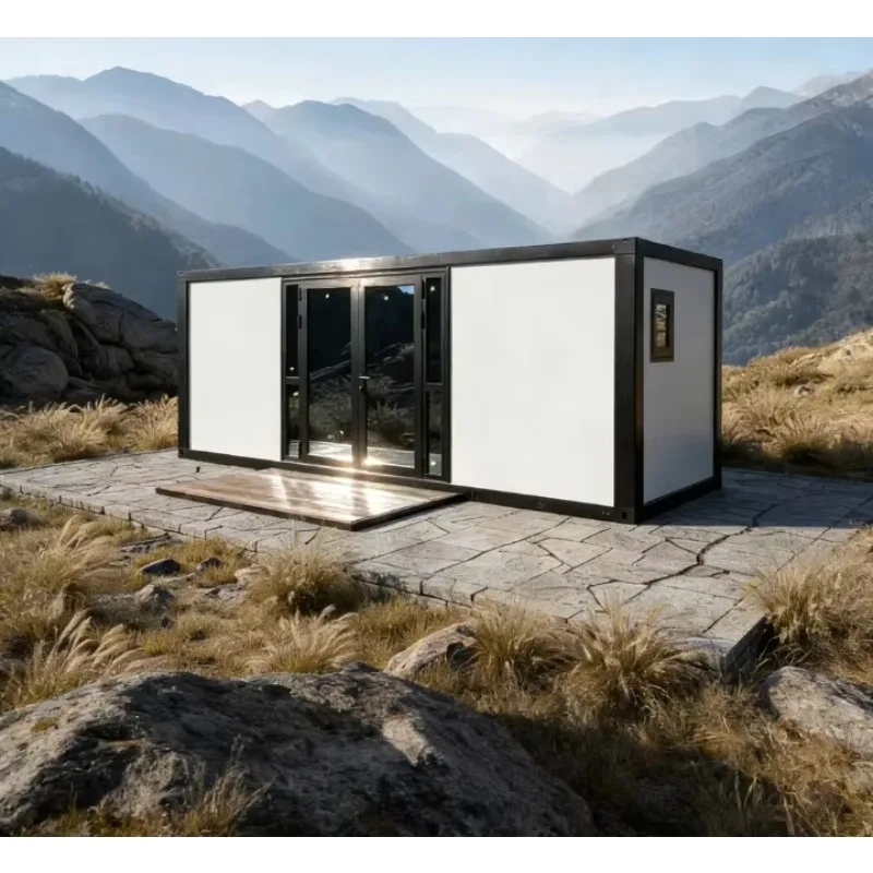 Modular Folding Container House-Expandable Prefabricated Villa Modern Breathable Design for Kitchen Supermarket
