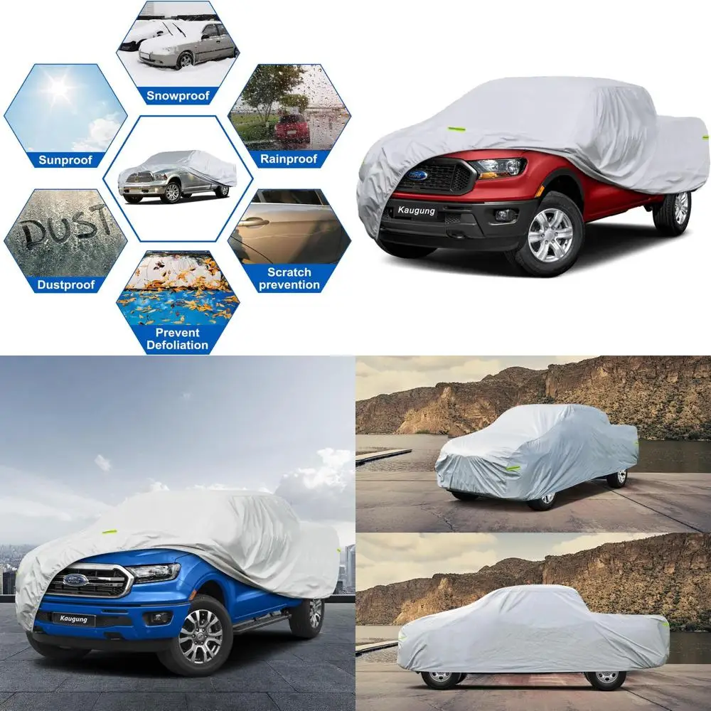 

Универсальный водонепроницаемый чехол для пикапа Ford Ranger 1998-2025, всепогодная защита от солнца, УФ-излучения, дождя и пыли