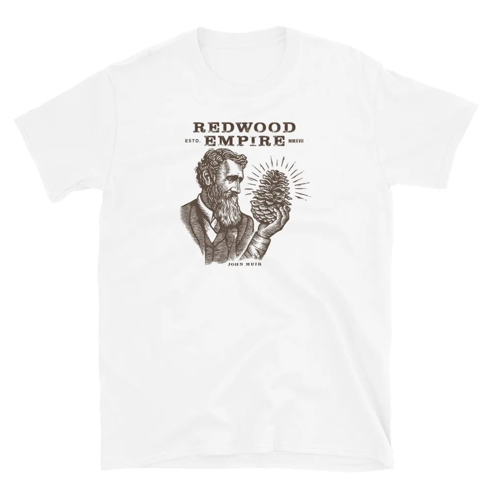 

New W/Tags Redwood Empire Whiskey John Muir Printed Tee Shirt