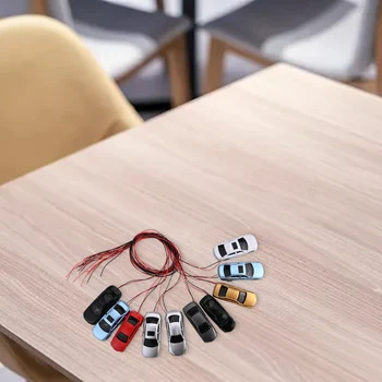 조명 모델 자동차 기차 풍경 장면, 이끼 마이크로 풍경 액세서리, 안뜰 장식, 10 개, 1:87 ~ 1:100 H0