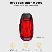 Bicycle Rear Light USB Rechargeable Bike Saddle Bag Lamp Waterproof MTB Road Bike Tail Light Seat Tube Helmet Bag Taillights