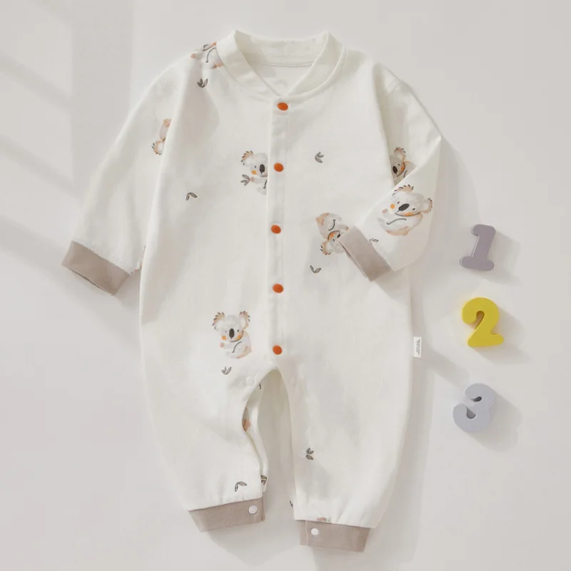 Newborn Clothes Baby Autumn Clothes Baby Pajamas Boneless Baby Rompers Autumn Crawling Clothes Baby One-piece Clothes