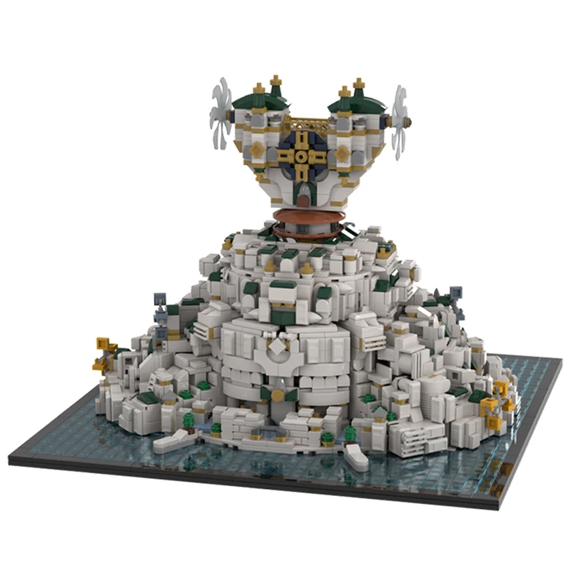 enchanting kingdom game iconic diorama bricks fantasy scene building blocks themed central station skyscraper moc architecture