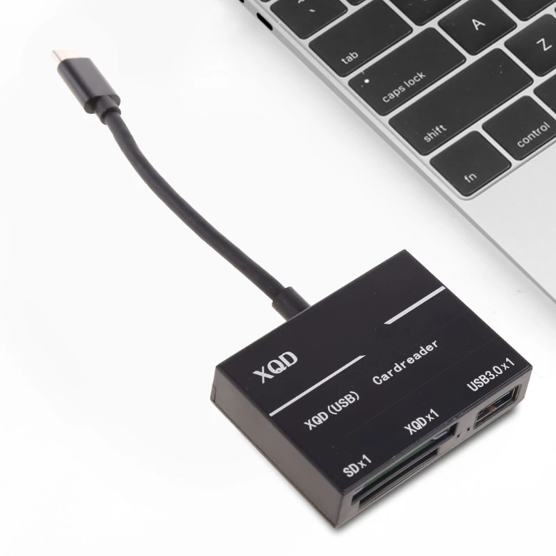 3-in-1 XQD Card Reader High-Speed USB Universal Type-C to XQD Card Reader for Computer Expansion Headers