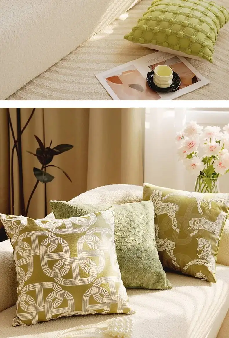 Vielseitige Pflanzenblatt-Boho-Kissenbezüge aus Chenille, weiche, luxuriöse, dekorative Kissenhüllen für Sofa, Bett, Wohnzimmer, Heimdekoration – Detail 17