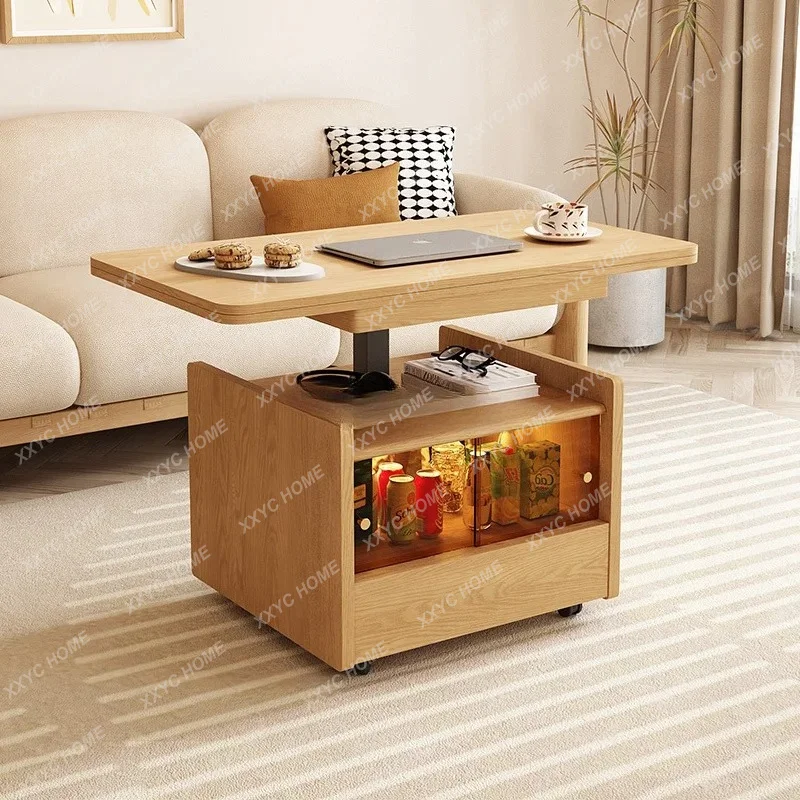 

GGJapanese lift folding coffee table living room small apartment modern sofa side cabinet
