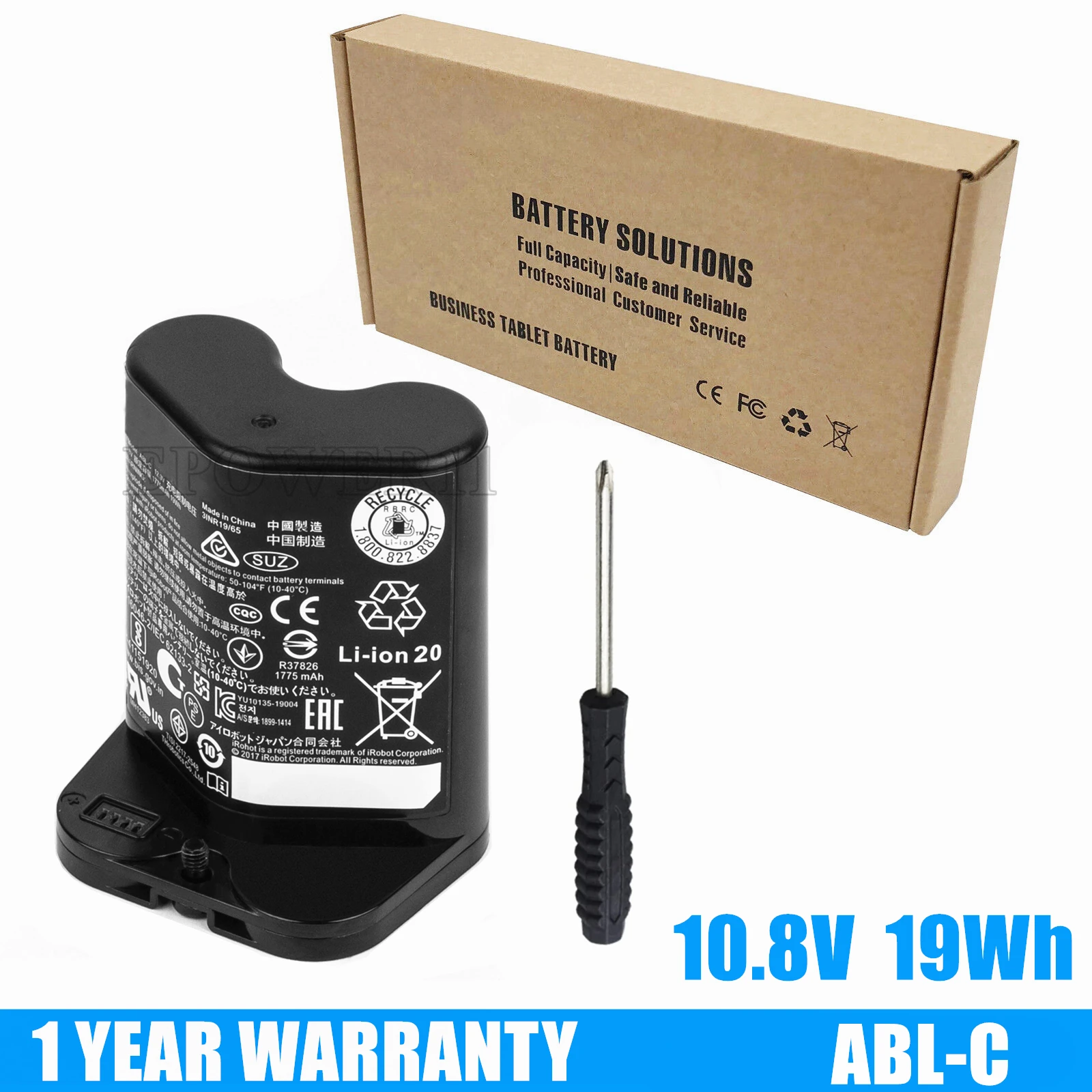 New Genuine Battery ABL-C For iRobot Braava Jet M6 M611020 M612880 Ultimate Robot Mop