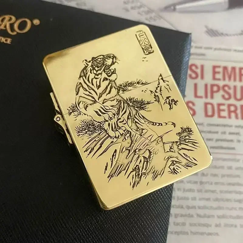 Armor Shield Zorro 915s verdikt diep gesneden diep origineel koper messing persoonlijkheid winddicht lichtere mannen cadeau roken