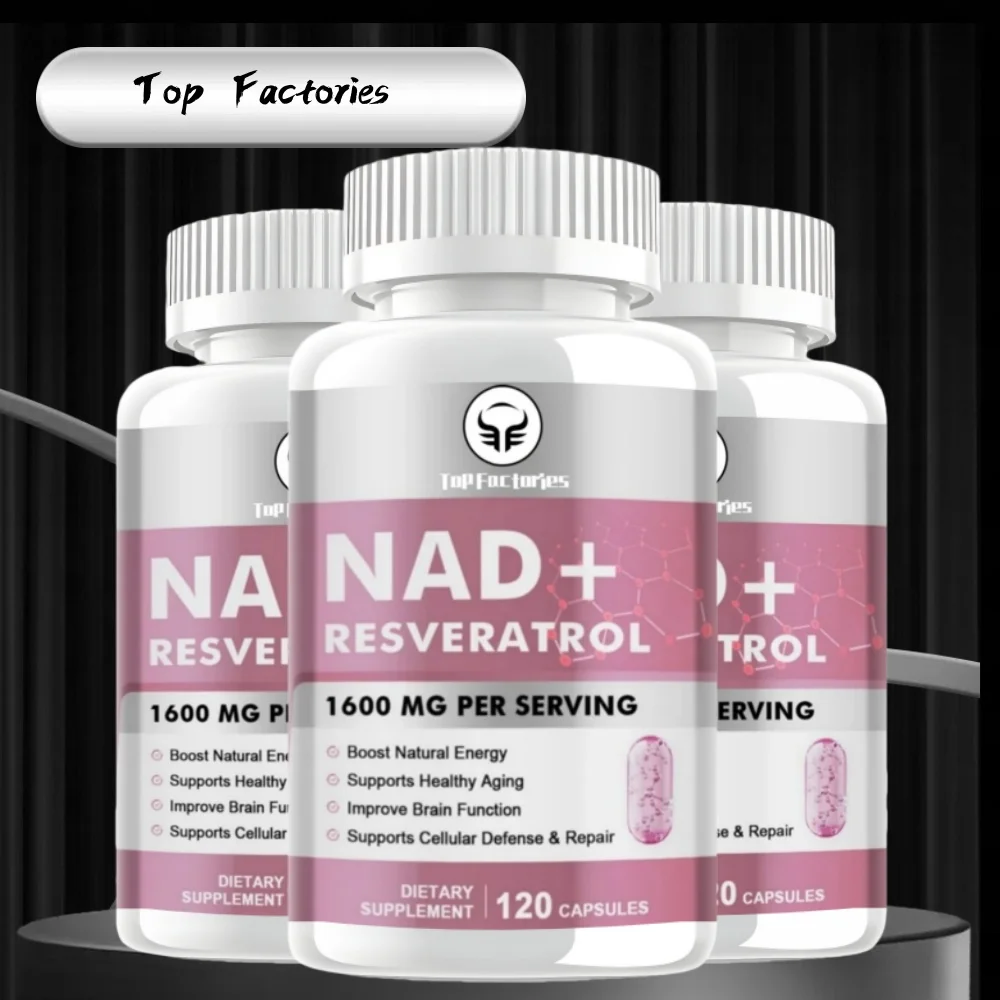 Nad Supplement 1600mg Liposomal Nad+ with Resveratrol Nad Plus Promotes & Longevity Supplements