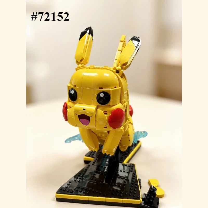 Pikachu Construction 72152 Building Blocks Set Compatible With Legoed Particles Suitable For Halloween Christmas Gifts 2050PCS