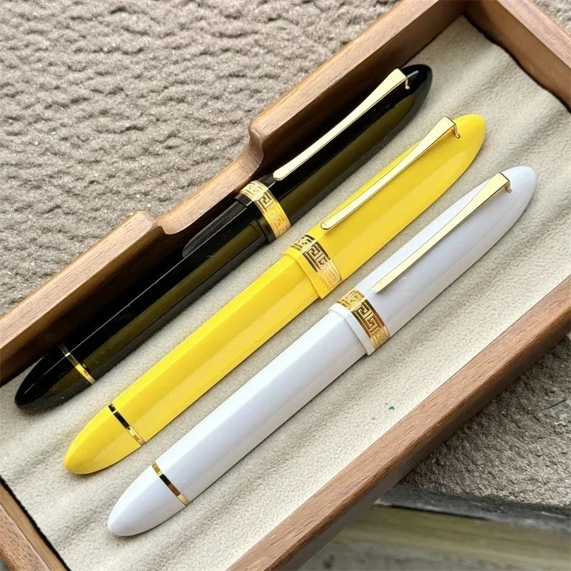 New MAJOHN Master V60 Triangle Orthographic Piston Pen Signature Bead Pen Anti Roll Plug In Imported Bead Core Writing Practice