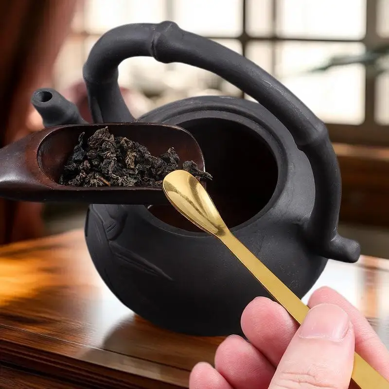 Gold Silver Matcha Spoon Tea Scoop Tea Ceremony TeawareKitch