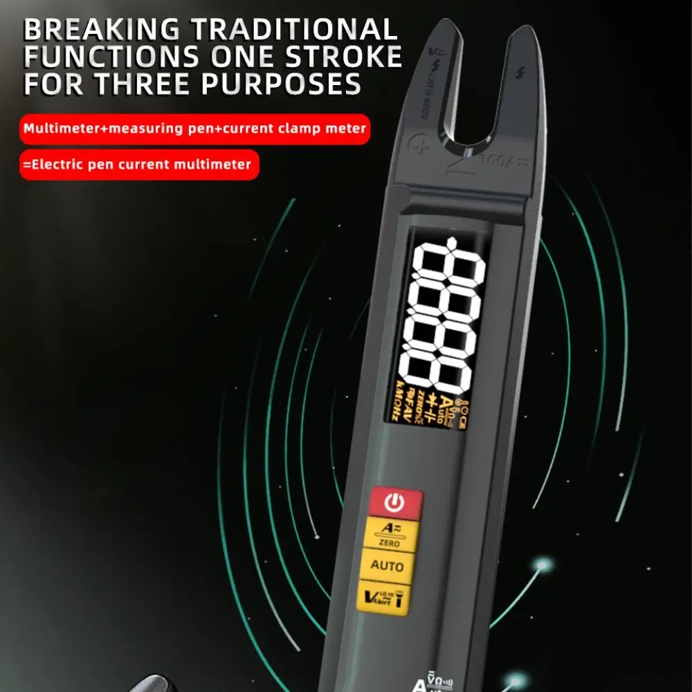 True RMS Digital Clamp Meter Fork DC AC High Precision Smart Multimeter Professional Automatic Range Clamp Current Meter