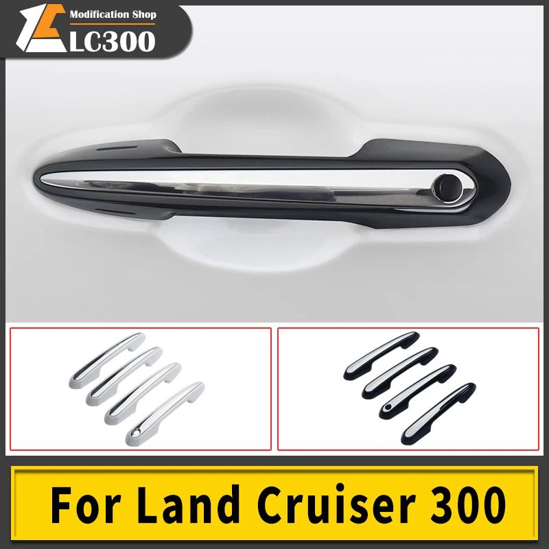 Chrome Plating Outer Door Handle Replacement For Toyota Land Cruiser 300 LC300 VXR GX GXR 2022 2021 upgraded High Configuration