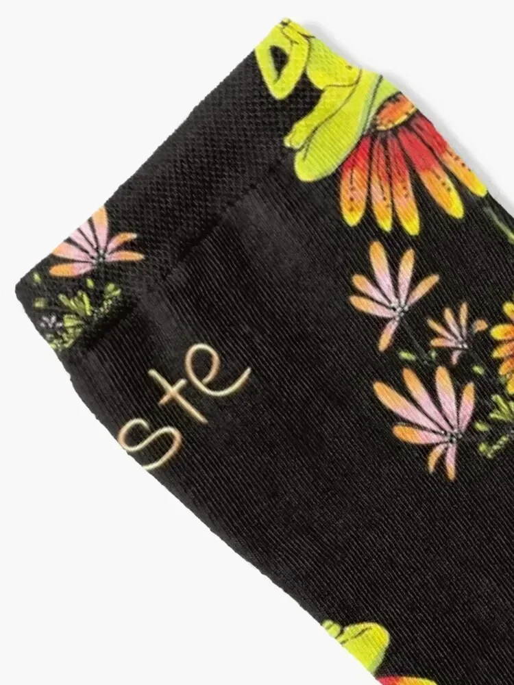 Yogi Frog - Namaste Socks loose compression tennis funny gift Socks Ladies Men's