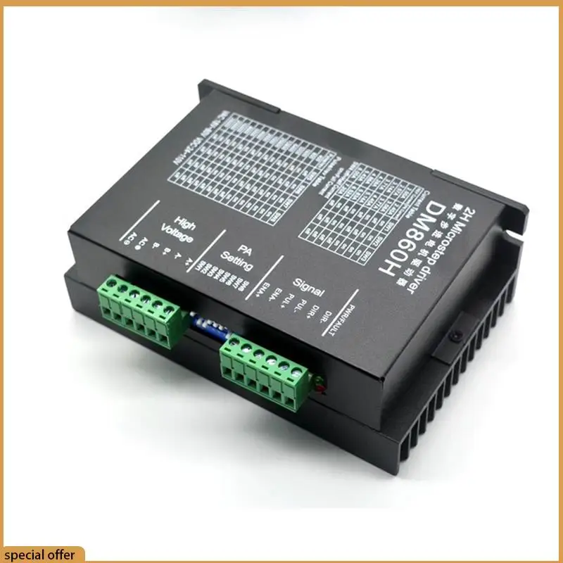 

A68Z 3X Microstep Drive DM860H DSP цифровой тип 57/86 драйвер шагового двигателя с вентилятором для DMA