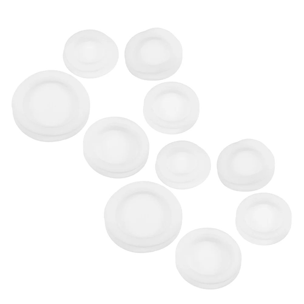 

10pcs White Piggy Bank Stopper Rubber Money Box Plug Saving Box Cover Replacement Piggy Bank Bottom Cap Plug Rubber Stopper for