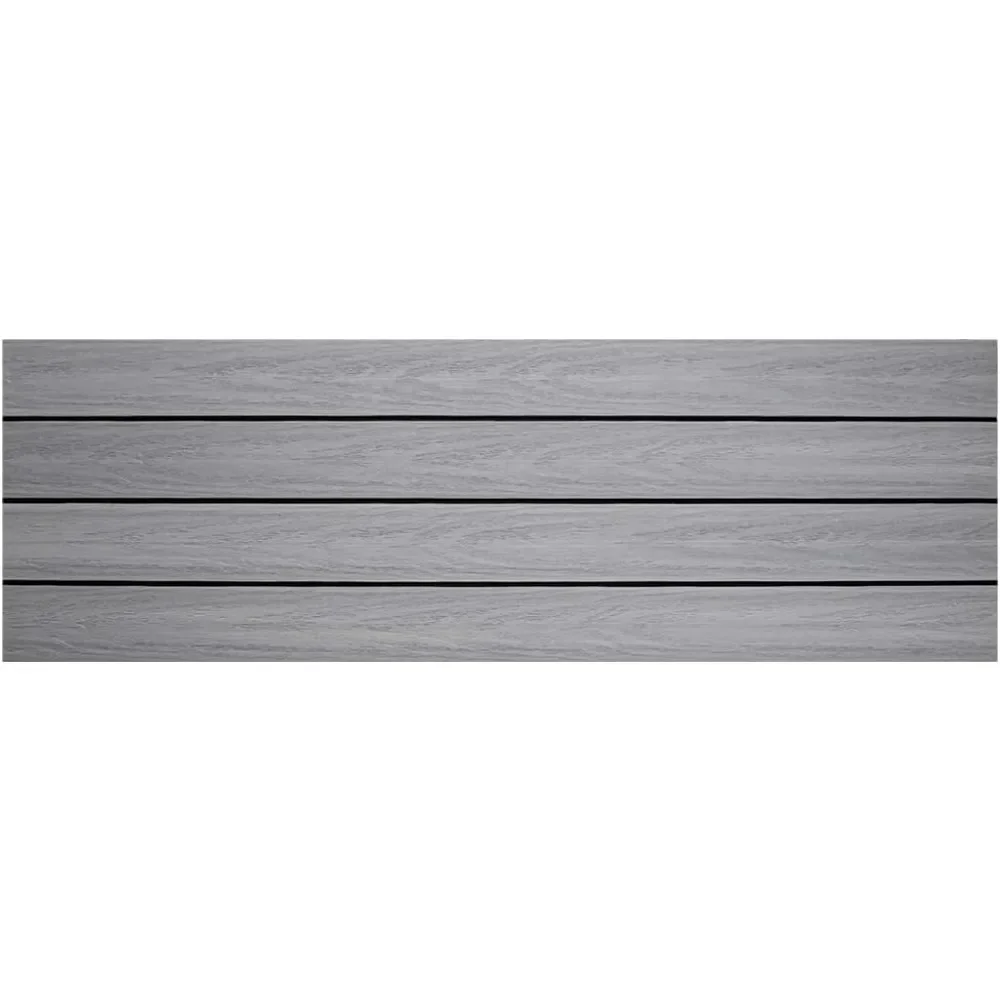 UltraShield Naturale 1 ft. x 3 ft. Quick Deck Composite Outdoor Deck Tile in Icelandic Smoke White (15 sq. ft. per Box)
