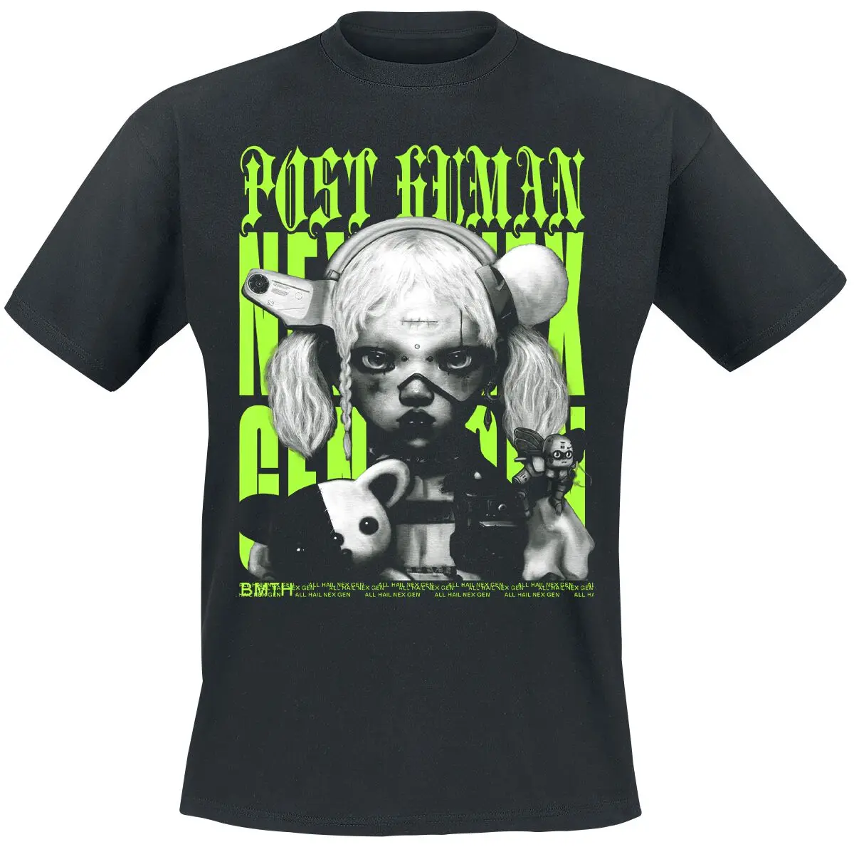 Camiseta de algodón con estampado de la banda Bring Me The Horizon, unisex, de manga corta, ideal para el verano, de una marca de moda, lujosa, de estilo casual y vintage.