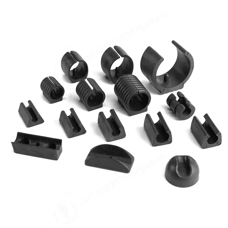 6-42mm U Type Pipe Clamp Open Foot Tube Clamp Multi Size Furniture Foot Cap Wear-resistant Anti-slip Furniture Pipe Fitting