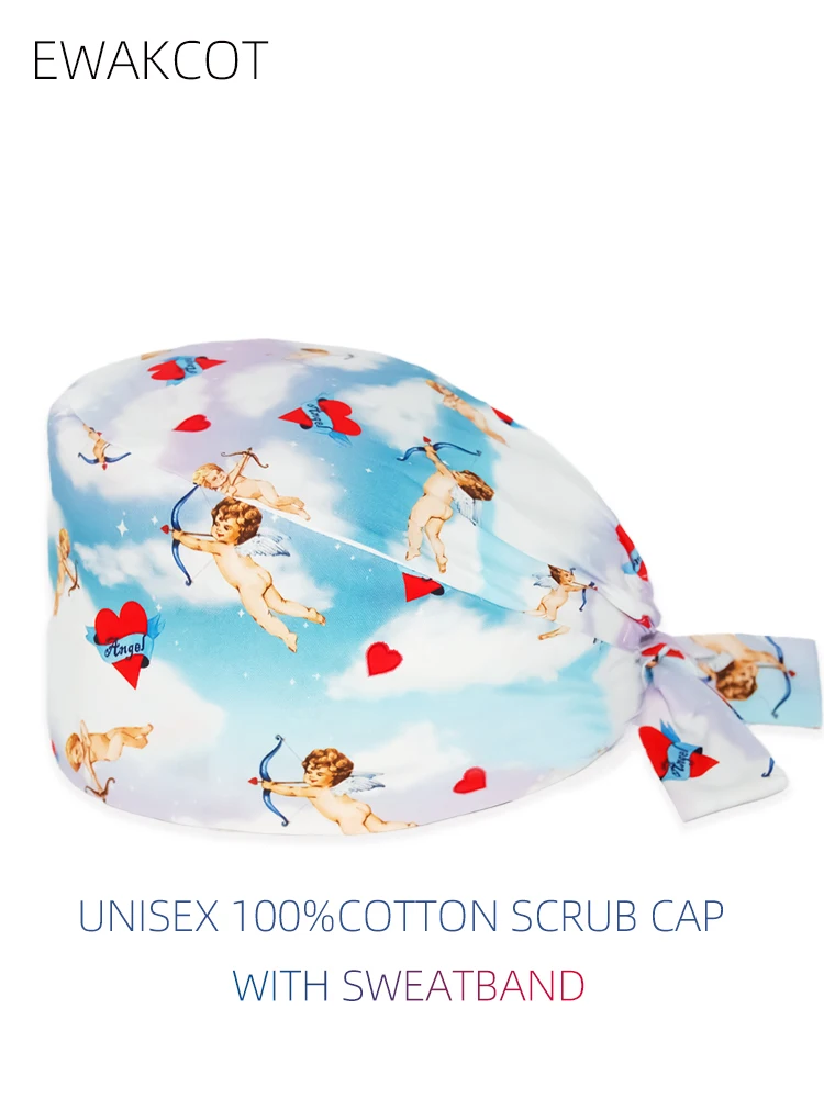 nieuwe medische hoed katoenen scrub cap ziekenhuis artsen chirurgie hoeden unisex hoofdkappen tandheelkundige cap zachte verpleging scrub caps