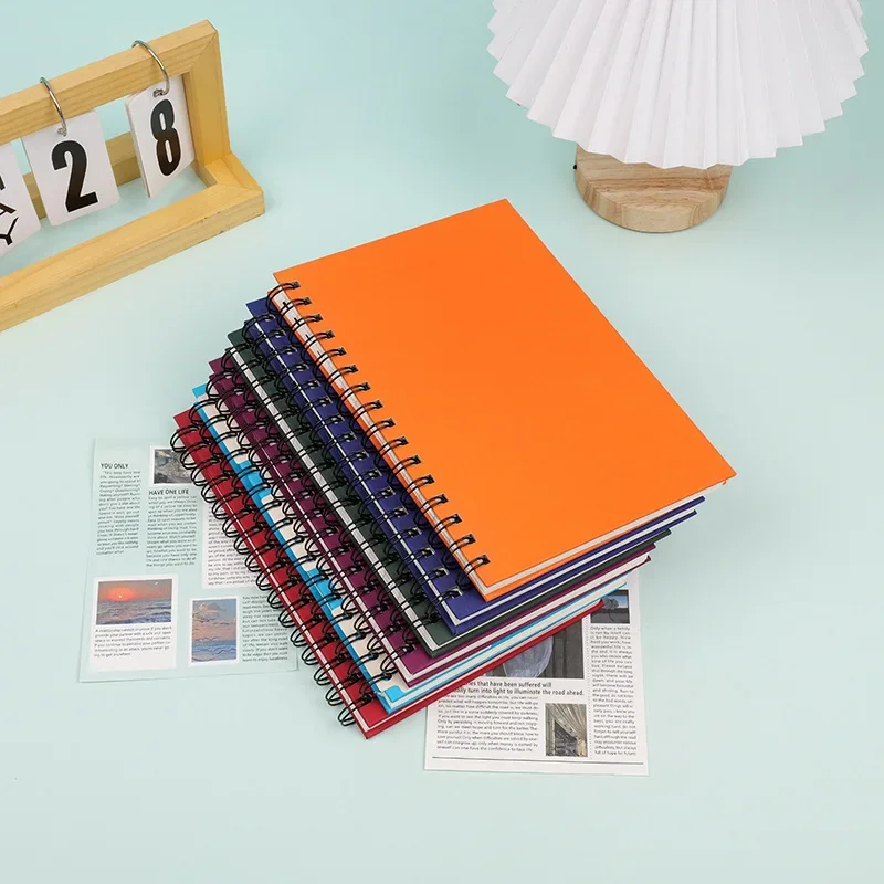 

A5 coil notebook book simple b5 notepad wholesale primary school students high value loose-leaf thickened exercise