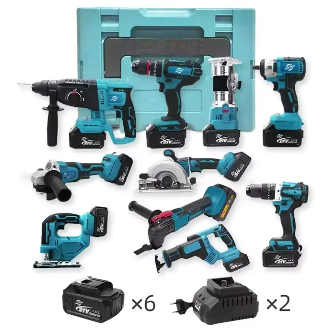 Combo Power Tools 9 Kits Tool Set 20v Volt 18v  XRP Dew Drills Saw power tools