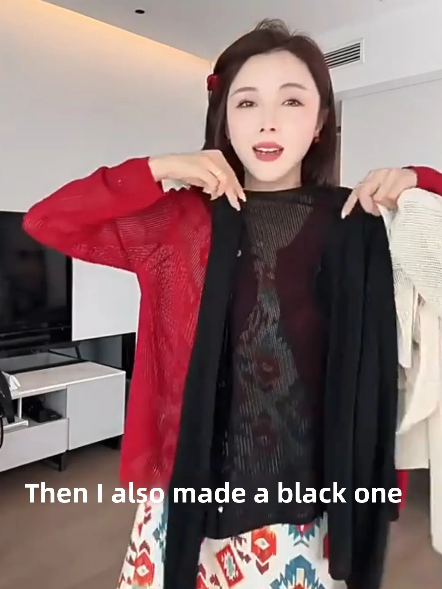 

Loose Long Sve Knitted Open Cardigan Summer Layering Top Trendy Base irt Silk Women's Faionable Commute Sle round Ne