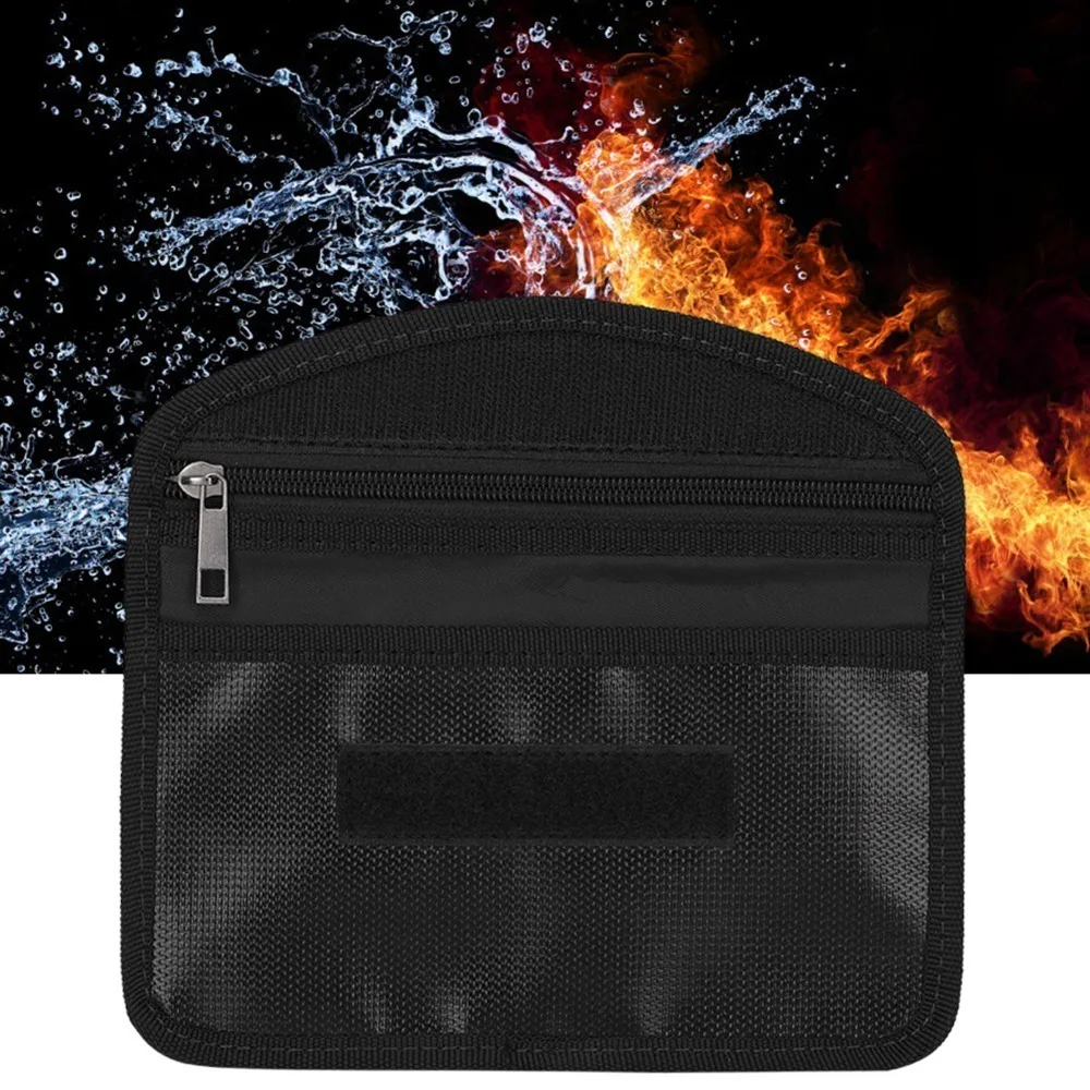 Waterproof Fireproof Storage Bag Bill Storage Mobile Phone Shielding File Storage Bag High Temperature Resistant