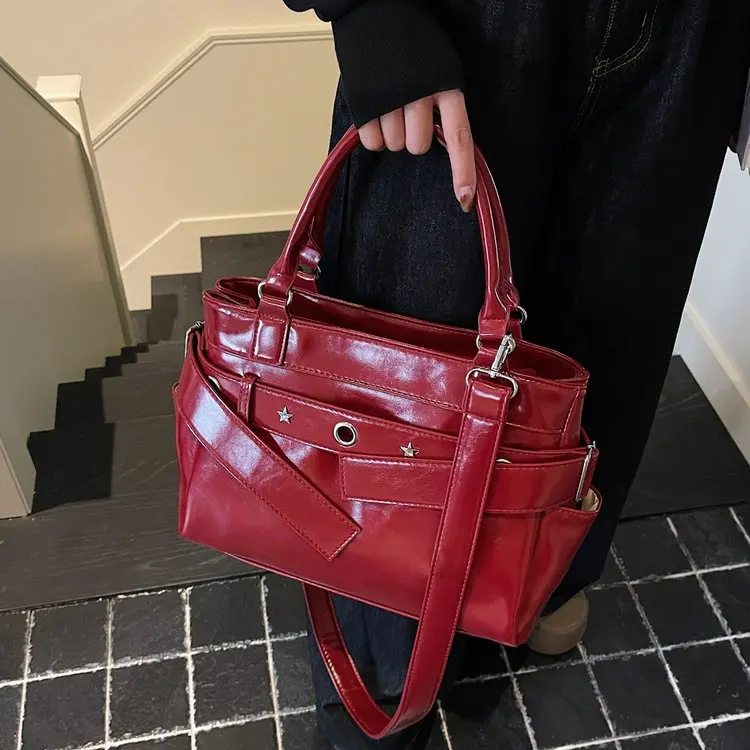 

Новинка 2026: Женская сумка класса люкс в стиле ретро, минималистичная, вместительная, на плечо/через плечо, модная, универсальная